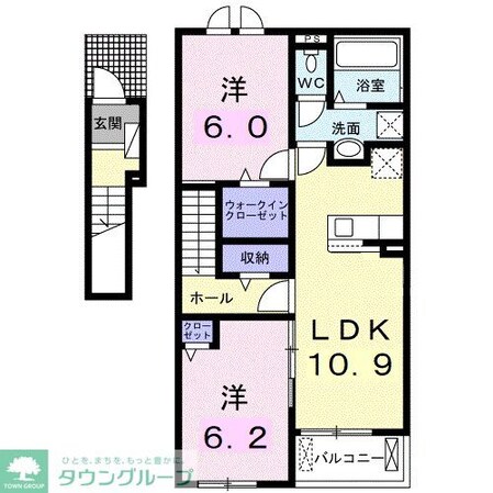 シャトー・グリーンIIIの物件間取画像